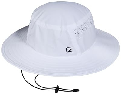 GADIEMKENSD Chapeau Bob de Protection UV, Chapeau à Large Bord pour la Pêche et la Randonnée, Respirant, Séchage Rapide, Cooling Safari, Chapeau de Soleil Bonnie Résistant à l’Eau. Blanc