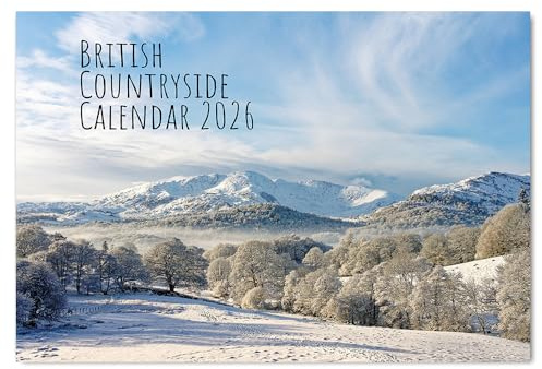 A4 British Countryside Calendar 2026 12 Month to View 2026 Calendar Wall A3 When Open Papa Prints