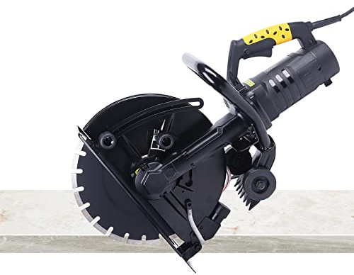 Troncatrice per pietra, 2800 W, 4600 rpm, taglierina per calcestruzzo, 350 mm, con tubo da 5 m, per pietra, cemento e ceramica