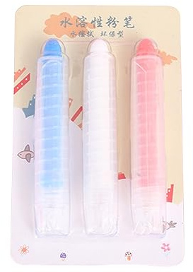 Juego de tizas no tóxicas sin polvo con soporte, colores vibrantes, fáciles de limpiar, para dibujar y escribir en pizarra