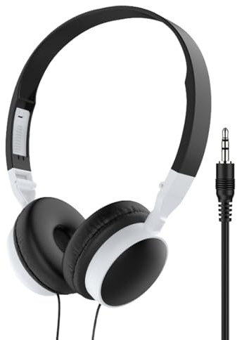 Cuffie per PC, cuffie over-ear con cavo, cuffie da gioco portatili, cuffie sovrauricolari per computer e tablet