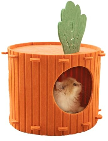 Caverne pour Chat | Grand Nid en Forme de Carotte | Caverne-Lit en Forme de Carotte,pour Le Sommeil Et Repos À L'Intérieur, Tailles Petit, Moyen, Grand, pour Chats, Chiens Et Chiots