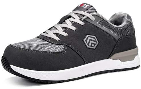 LARNMERN PRO Légères Chaussures de Sécurité Homme Gris Foncé 44EU