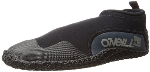 O'NEILL Mens Reactor 2mm Reef Booties Wetsuit Accessories, Black/Coal, 10 US