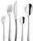 KUPPELS | Besteckset SOUL 30-teilig | Raffiniertes Besteck Set 6 Personen | Hochglanzpoliert | Edelstahl | Spülmaschinengeeignet | Essbesteck | Wellenschliff Messer
