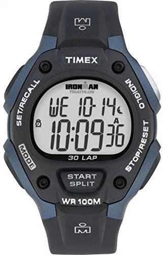 Timex Ironman Men's Digital Watch with LCD Dial Digital Display and Black Resin Strap T5H591