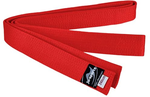 Ju-Sports Budogürtel weiß 100% Baumwolle 4 cm breit - Hautfreundlicher Kampfsport Gürtel mit exzellenter Feuchtigkeitsaufnahme für Budo, Judo, Karate, Kickboxen & mehr