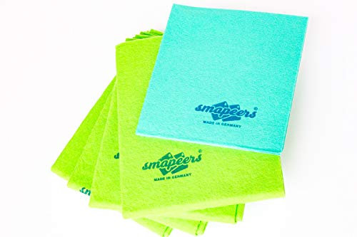 SMAPEERS Bayeta Multiusos | Pack de 4 (50x59 cm) + 1 Regalo (38x40 cm) | Alta Absorción y Durabilidad | Ideal para Limpieza del Hogar