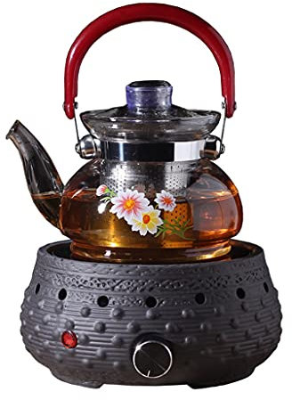 GaoYunQin Portable Mini Induction Cooktop, Tea Stove 1000W Infrared Burner Heat-up for Office/Home/Camp Use Compatible for All Cookwares