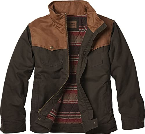 Legendary Whitetails Men's Stockyards Bozeman Canvas Western Coat Jacket, Moose Brown, L