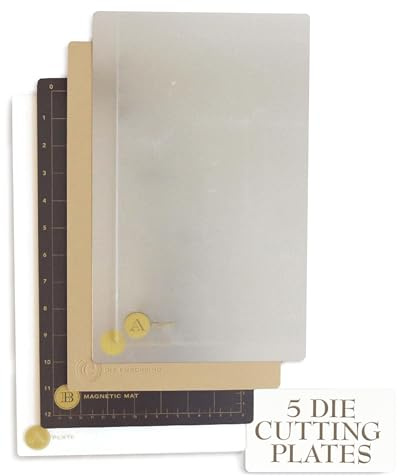 Anna Griffin Empress Full Plates Set - Large Embossing and Die Cutting Machines Plates for Crafting, Scrapbooking & Card Making - Includes Magnetic Mat, Embossing Mat & Metal Shim - 8.6x13.5