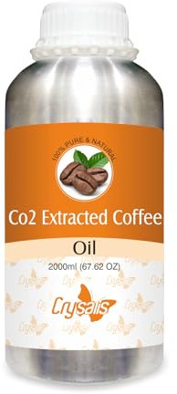 Crysalis Coffee (Coffea) Oil | Pure & Natural Essential Oil for Skincare, Hair Care and Massage - 2000ml/67.6fl oz