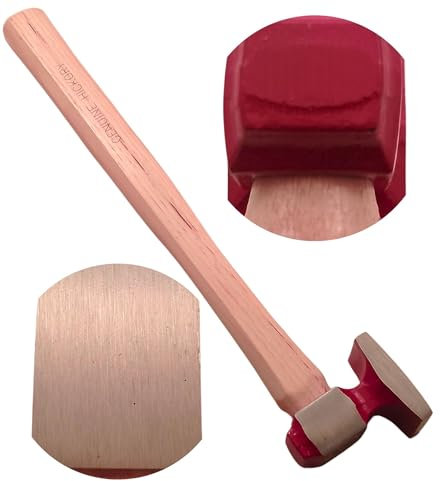 Marteau à débosseler standard en bois d'hickory pour carrosserie 50 x 30 mm