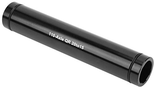 cardyven 15mm-12mm Bike Thru Axle Hub Adapter,110mm Quick Release Wheel Fork Aluminium Alloy Bike Barrel Shaft Front Fork for Mountain,Road Bike (110 open-end)