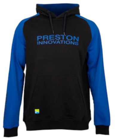 Preston Innovations Raglan Pullover Hoody XXL, Black, Match Fishing Hoody, Comfortable and Durable, Chuncky Pull Cords, Elasticated Cuffs, Large Front Pocket, Code P0200602.