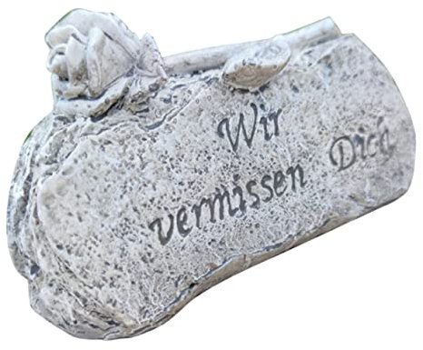 Toyvian Tombale Commémorative Résine avec Rose Grise Décoration Funéraire pour Cimetière Ornements de Deuil pour Honorer Défunts Accessoire Durable pour Intérieur et Extérieur