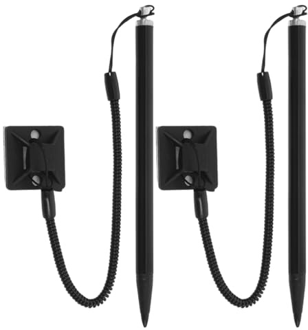 DOITOOL Lápiz táctil de metal resistente, 2 unidades, con punta sensible a la presión, correa y soporte para lápiz de escritura a mano para tablet y smartphone