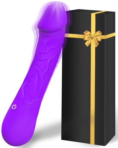 Vibradorador Mujer Juguetes Eróticos para Pareja Sexuales 10 Modos Consoladores.. para Mujer con Vibración Dildo Realista Vibrador Plug Anal Vibradorador Clítoris Vibradores Juguetes Sexuales(Purple)