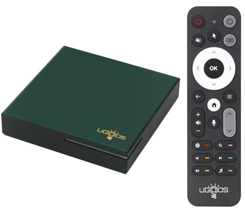 Ugoos SK4 PRO TV-box Android 14.0 Amlogic S905X5M-K 4GB RAM 64GB ROM 2.4G/5G Dubbel WiFi Ethernet 1000M USB 2.0 BT5.4 Stödjer AV1 VP9 H.265 4K HDR-box