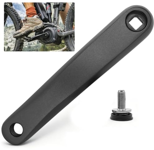 Lurtgex® Bras de manivelle de vélo, universel, gauche, 170 mm, trou carré