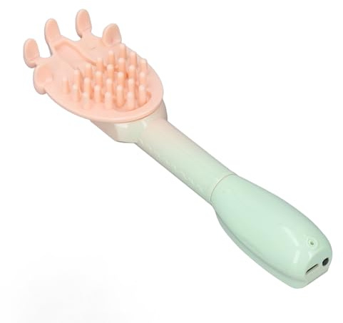 Zisemeil Rascador eléctrico de espalda extensible de 45 cm, con vibración eléctrica con cabezal de masaje de 5 dientes, mango ergonómico para aliviar la picazón, masaje corporal, viajes en casa (color