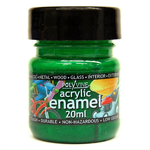 Polyvine 20ml Acrylic Enamel Paint Emerald Green