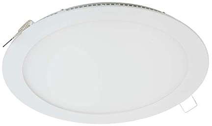 V-TAC 4821 8 W LED Panel Einbauleuchte Rund 6000 Kelvin tagweisses Licht weiss lackierter Rand VT-800 RD