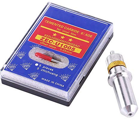 Akozon Cuchillas de corte de Roland 15 piezas 45 grados para Roland Hoja de plotter de corte con cortador de vinilo para piezas de GCC