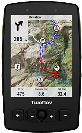 GPS Abenteuer 2 Plus - Alpinismus/Joystick/Bildschirm 3,7 Zoll/Autonomie 36 h + Abnehmbarer Akku/Speicher 32 GB + MicroSD-Steckplatz/SIM-Karte/topografische Karte + Straßen enthalten
