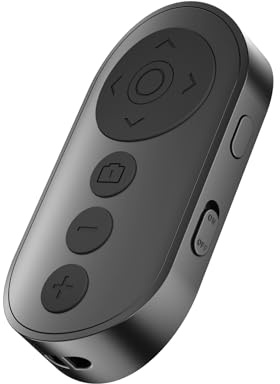 Telecomando wireless per fotocamera con zoom per iPhone e Android, otturatore versatile con interruttore fotocamera anteriore/posteriore per foto e video, clicker remoto per smartphone per TikTok