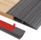 200cm Self-Adhesive Carpet Door Strips, PVC Door Threshold Strip for Height 17-20mm Carpet, Laminate Floor and Tile Thresholds, Doorways, Edges and Scooters(A5015,Dark Gray Wood Grain)