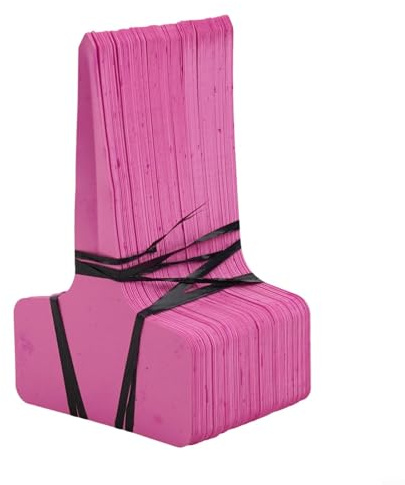100 etiquetas de plástico para plantas, impermeables, a prueba de putrefacción, resistentes a la corrosión, marcadores tipo T, adecuadas para guardería, jardín y mini invernaderos (rosa)
