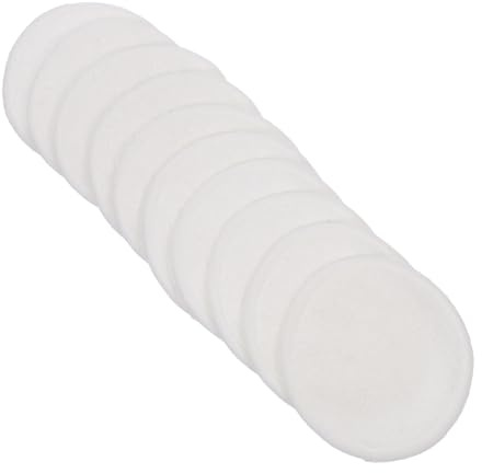 TOYANDONA Lot de 10 Disques Démaquillants Réutilisables Ronds 8 Cm en Coton Doux, Coussinets Faciaux Lavables pour Maquillage et Nettoyage Visage, Essentiels Voyage et Soins des Yeux
