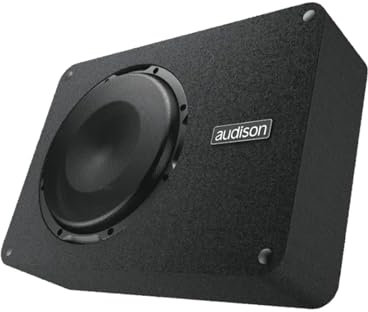 Audison APBX 8 R – 8 Subwoofer in Bassreflexgehäuse, 500W Peak, kompakter Aufbau für Tiefe Basswiedergabe in Car-Audio-Systemen