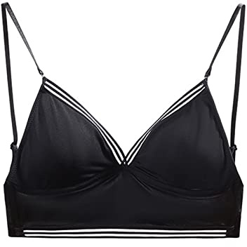 ARtray Bretelle Per Vestito Donna Estivo Ultra Sottile Reggiseno Brasier Senza Anello In Acciaio Sexy Indietro Aperto Bellissimo Reggiseno A Forma di U Maglietta Nero Donna Sexy, Nero , M