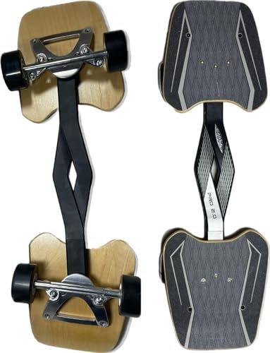 Ositos Snakeboard Pro 2.0 Schwarz/Grau/Silber/Holz