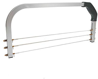 Froulaland Tortenschneider Edelstahl Tortenbodenschneider Höhenverstellbar Kuchenschneider Tortensäge-Draht Gezahnt Zum Einfachen Zerteilen Des Tortenbodens In Funktionaler Als Tortenmesser-Ersatz