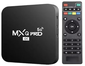MXQ Pro 5G 4K Android TV 10 Box 16GB Android Smart Box H.265 HD 3D Dual Band 2.4G/5G WiFi Quad Core Home Media Player