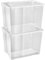 Gardissimo 2 er Set Aufbewahrungsbox mit Deckel 20 Liter, Kunststoff Boxen Stapelboxen Plastik, MADE IN GERMANY, Klick-Verschluss