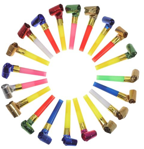 Toyvian 20pièces Sifflets De Fête Pour Garçon Fille Lot De Forme De Dragon Jouets Sonores Portables Pour Anniversaire Et Célébrations