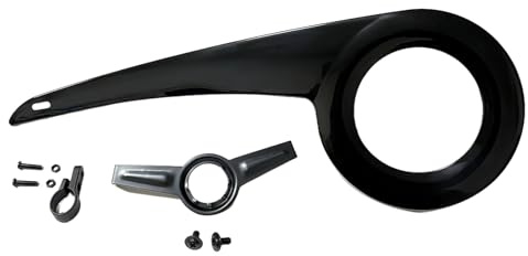 Kiuiom Cykelkedjelåpa, kedjeskydd, kedjeskydd, kedjeskydd, cykelskyddstillbehör för 32-38T vev, PP miljövänlig plast, 48 x 18 cm