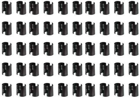 Hipzeepo Clip per Scaffalature In Filo, Clip di Bloccaggio, Clip di Fissaggio per Tubi, Maniche per Scaffali, Maniche per Scaffali di Ricambio, Clip di Bloccaggio per Scaffali.