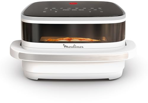 Moulinex Easy Fry, Superficie XL, Friggitrice Ad Aria Ampia, Cestello Spazioso, Fino a 1 Kg di Patatine Fritte, Design Compatto, Tecnologia Extra-Crisp, Visore di controllo, AL4001