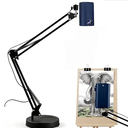 Projecteur de Dessin Portable, projecteur de Croquis Intelligent, Mise au Point et Taille d'image réglables, Correction des déformations des Bords, idéal pour Le traçage et la Peinture