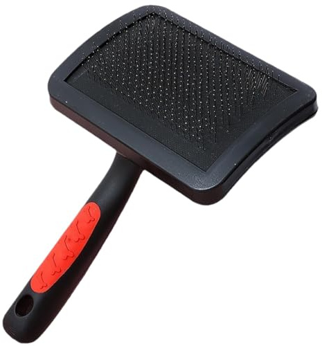 Cepillo Slicker - Peine ergonómico con mango antideslizante,Cepillo Para Pelo Canino - para cara, baño, hogar, veterinario y exterior