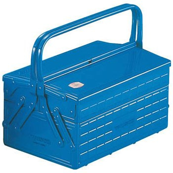 TRUSCO-Werkzeugkasten, 2 Stufen, Blau, 352 x 220 x 289 GL350B