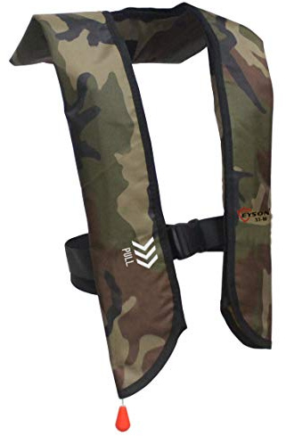 Eyson Inflatable Life Jacket Life Vest Basic Manual (639 Green Camouflage Manual)
