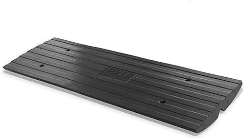 Pyle Car Ramp, Multipurpose, Flexible Kerb, Threshold Ramp, Heavy Duty Rubber - Suitable for Vehicle, Car, Truck, Scooter, Bike, Motorcycle, Wheelchair Mobility, Loading Dock, Garage, Sidewalk