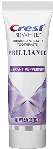 Crest 3D White Brilliance Zahnpasta, lebendiges Weiß.