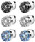 Vibbang Magnetique LymphflüSsigkeit Ohrringe, Negative Lonen Lymph, Amo'Thea Lymphactive Mag Studs, Nicht Durchbohrend, Lymphdrainage, Magnetische Akupressur (A)